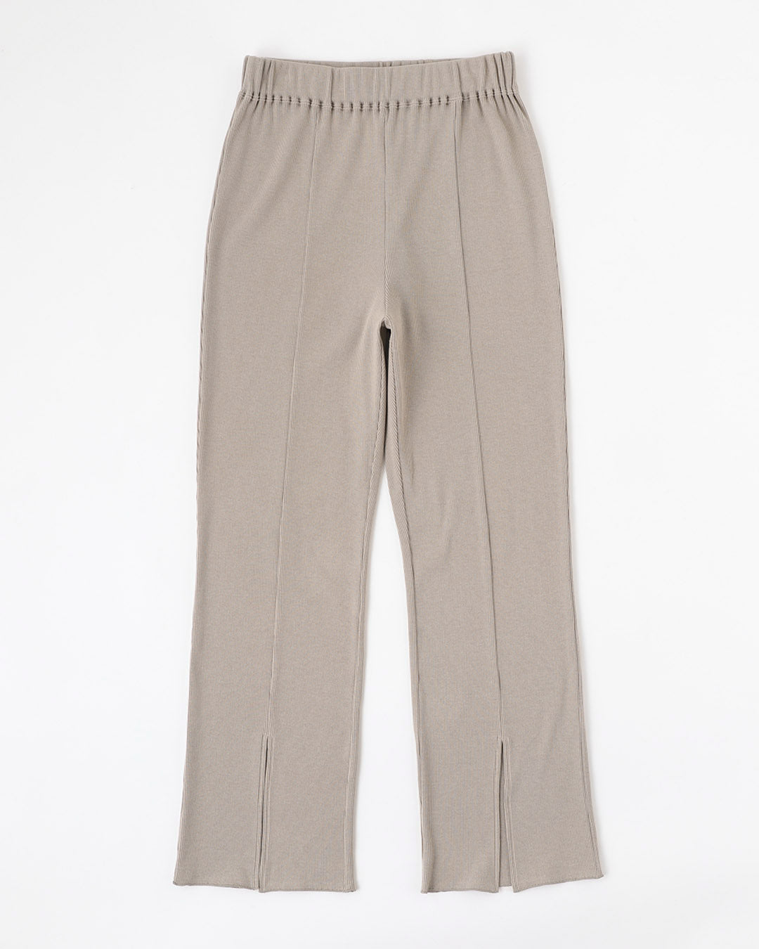 Rib Slit Easy Pants