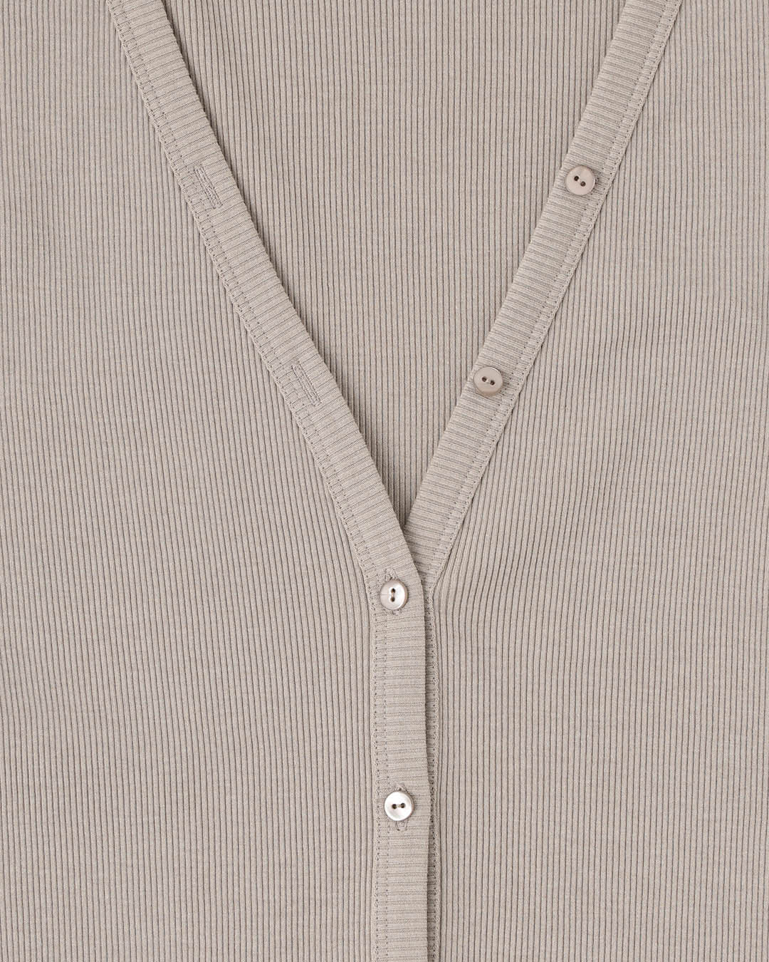 Rib Side Slit Cardigan